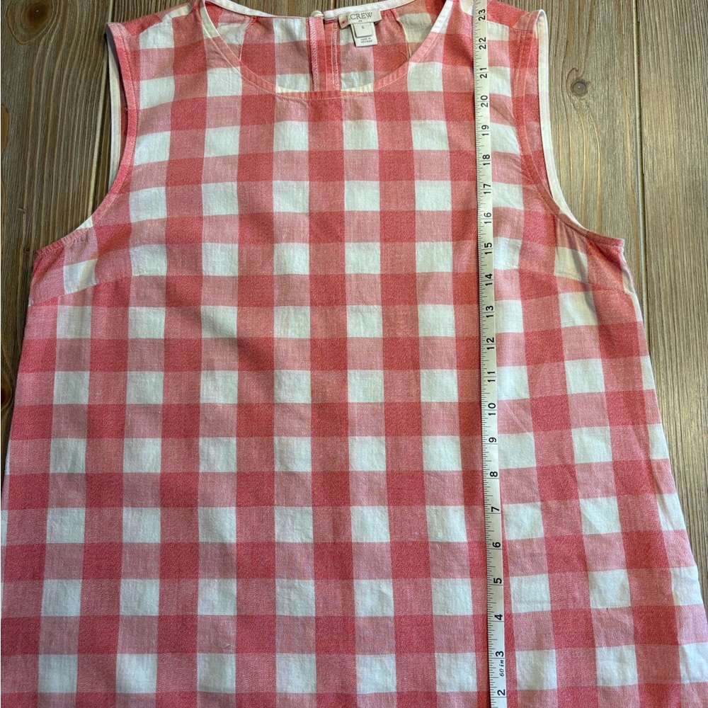J Crew Checkered Sleeveless Top
